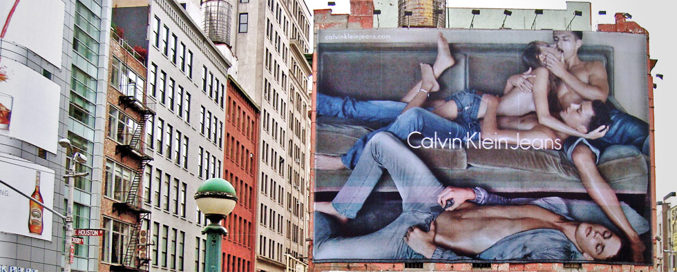 Calvin Klein billboard in New York’s SoHo district (Photo: bitchcakes, Flickr)